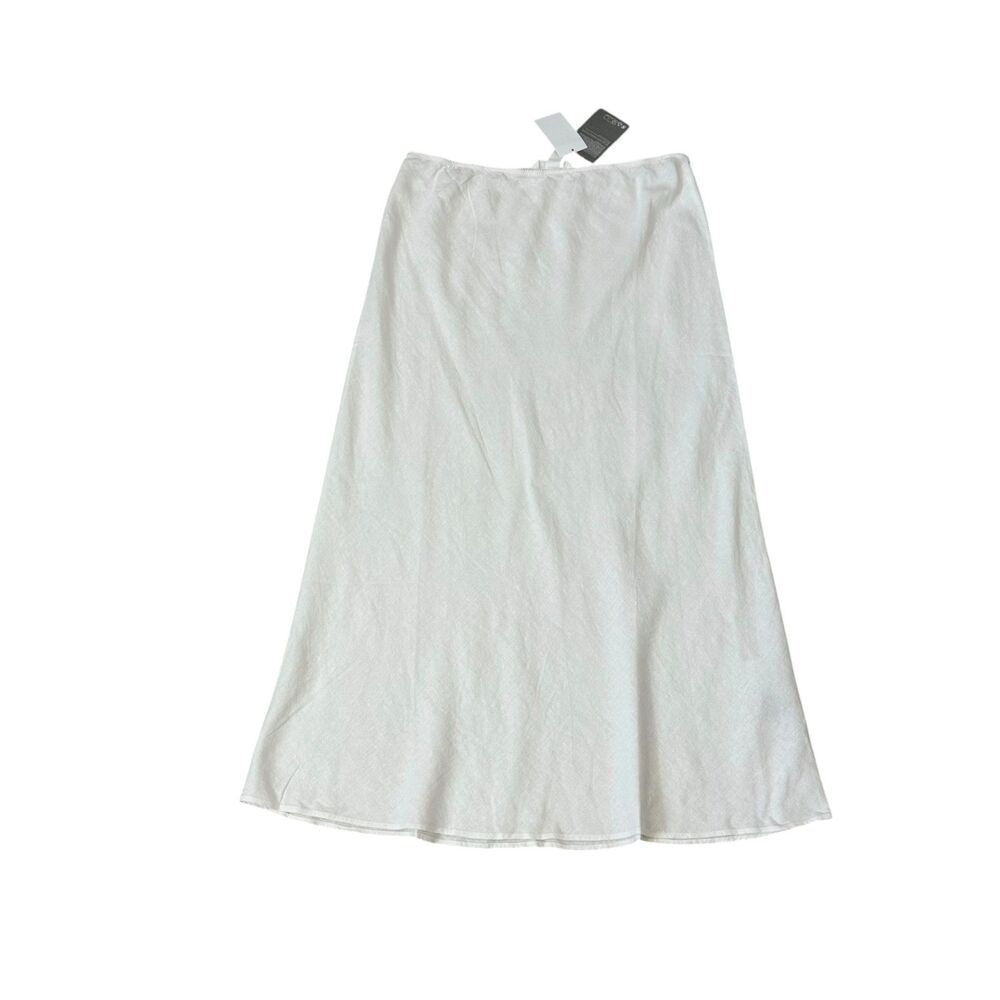 H&M Linen Blend Slip Skirt Size M